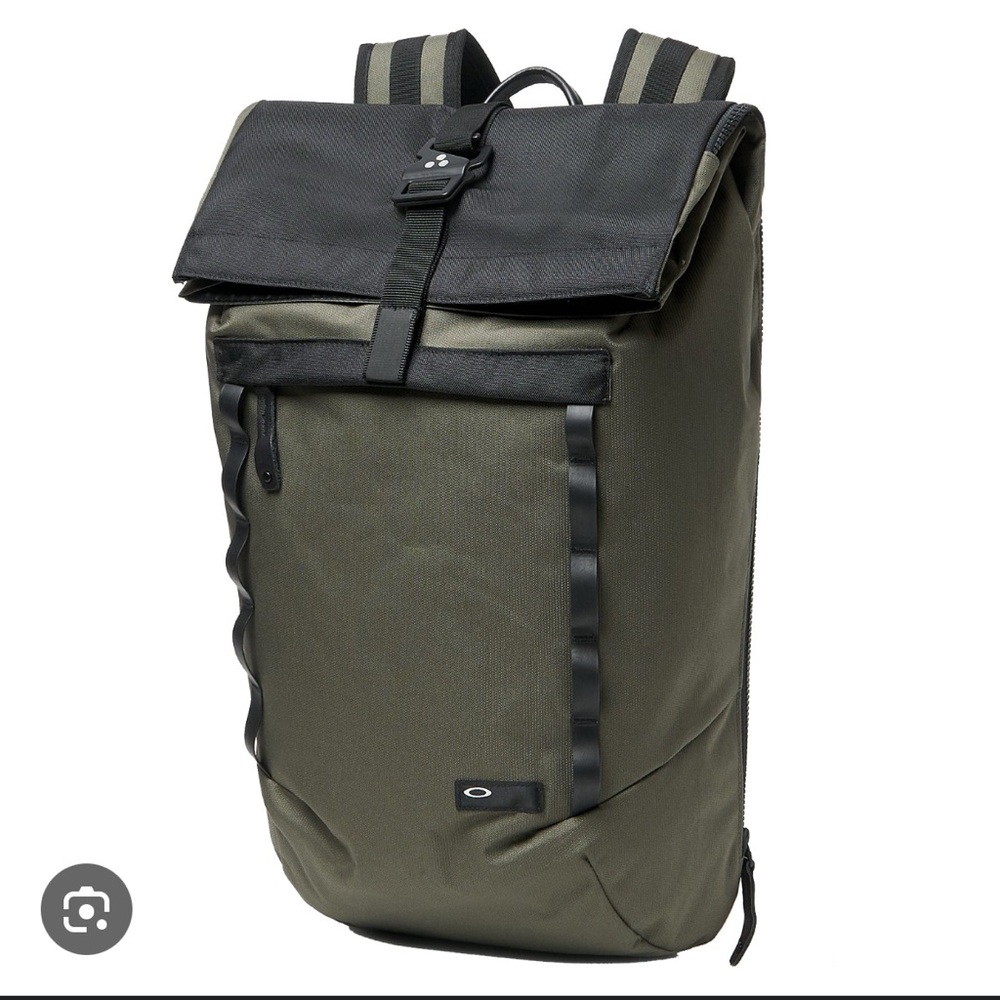 Oakley Voyage Olive and Black Roll-Top Backpack